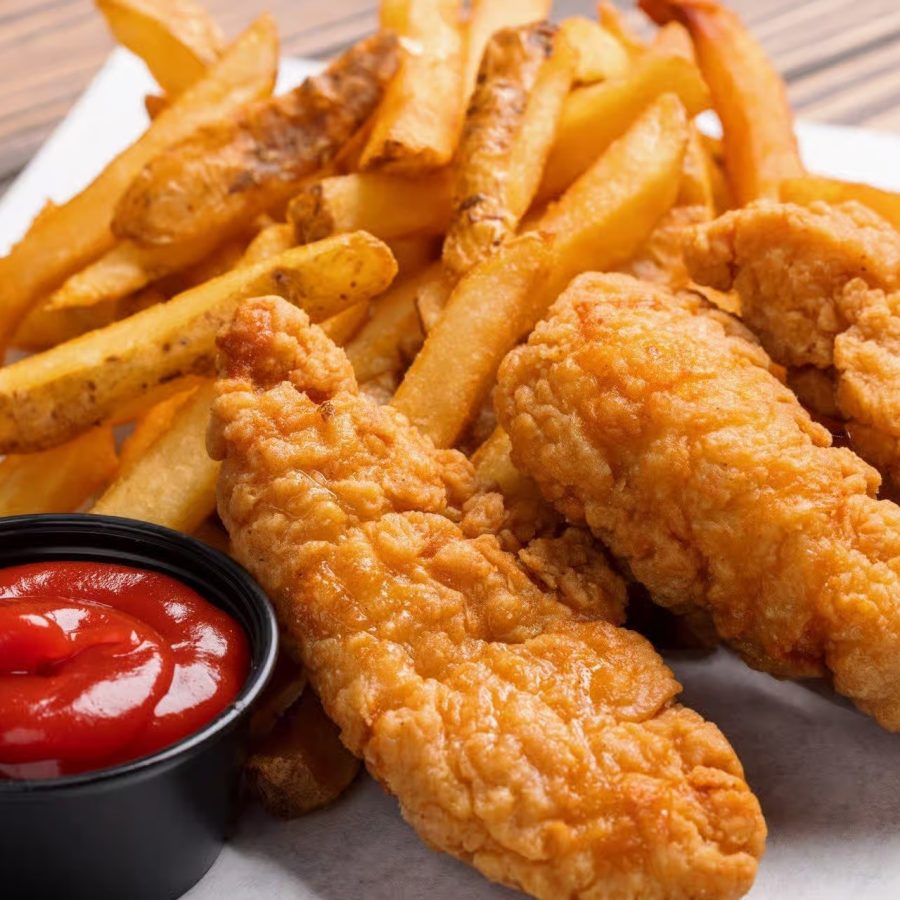 Chicken Tender with Fries (3 Pieces)