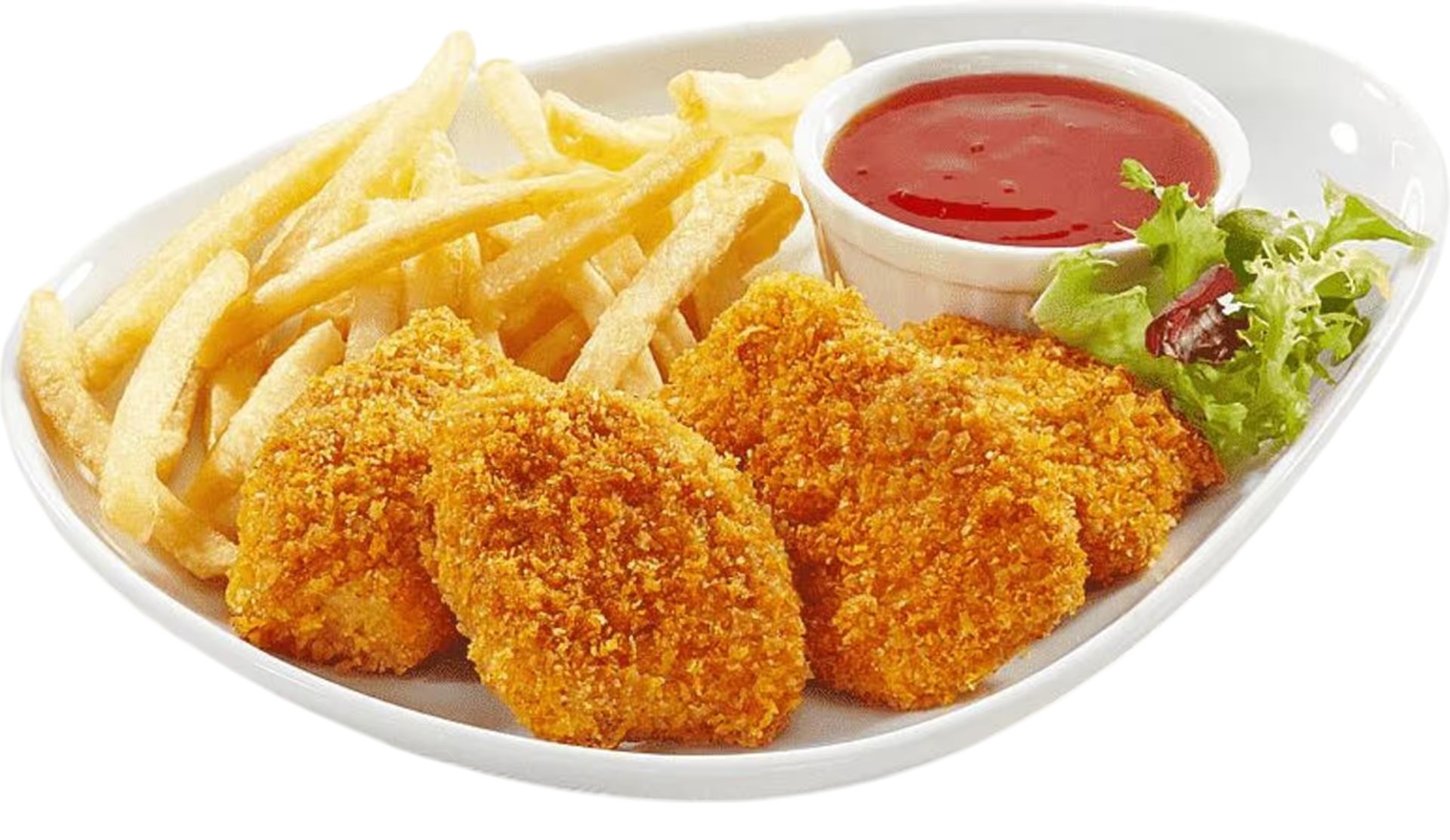 Chicken Nuggets with Fries 5 Pcs